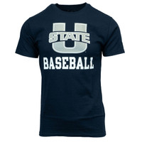champion utah state baseball tshirt navy